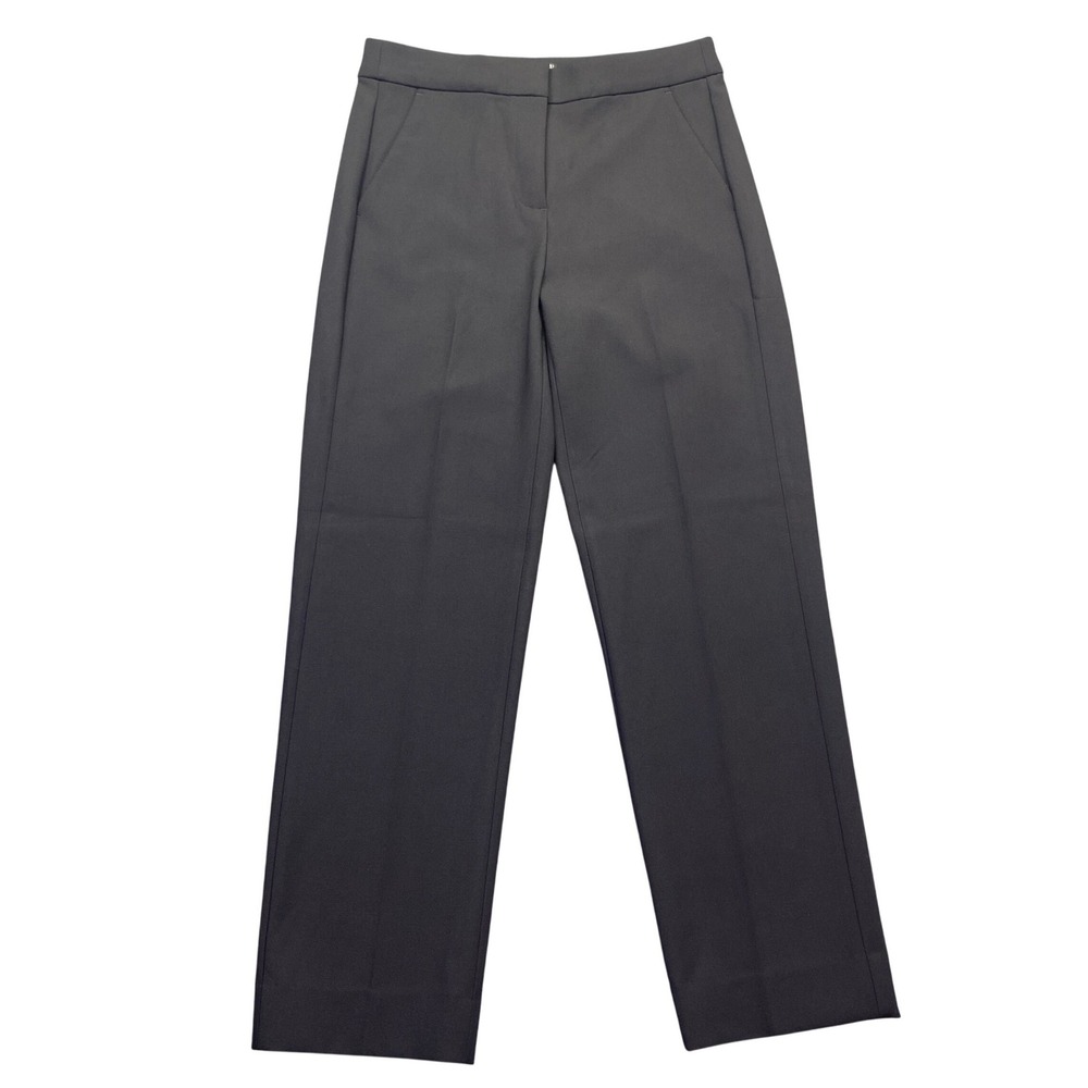 J.Crew Kate Straight Leg Pant Black Size 4 BK251 Workwear Trousers